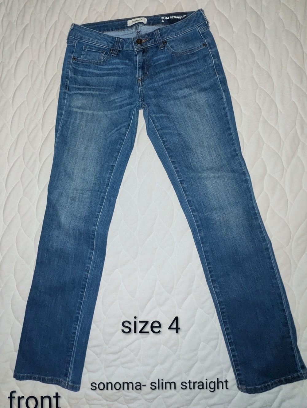 Sonoma Women’s Straight Leg Jeans - Blue Wash